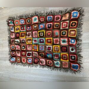 One in a kind Original / Vintage, hand made in Italy, wool lap blanket.